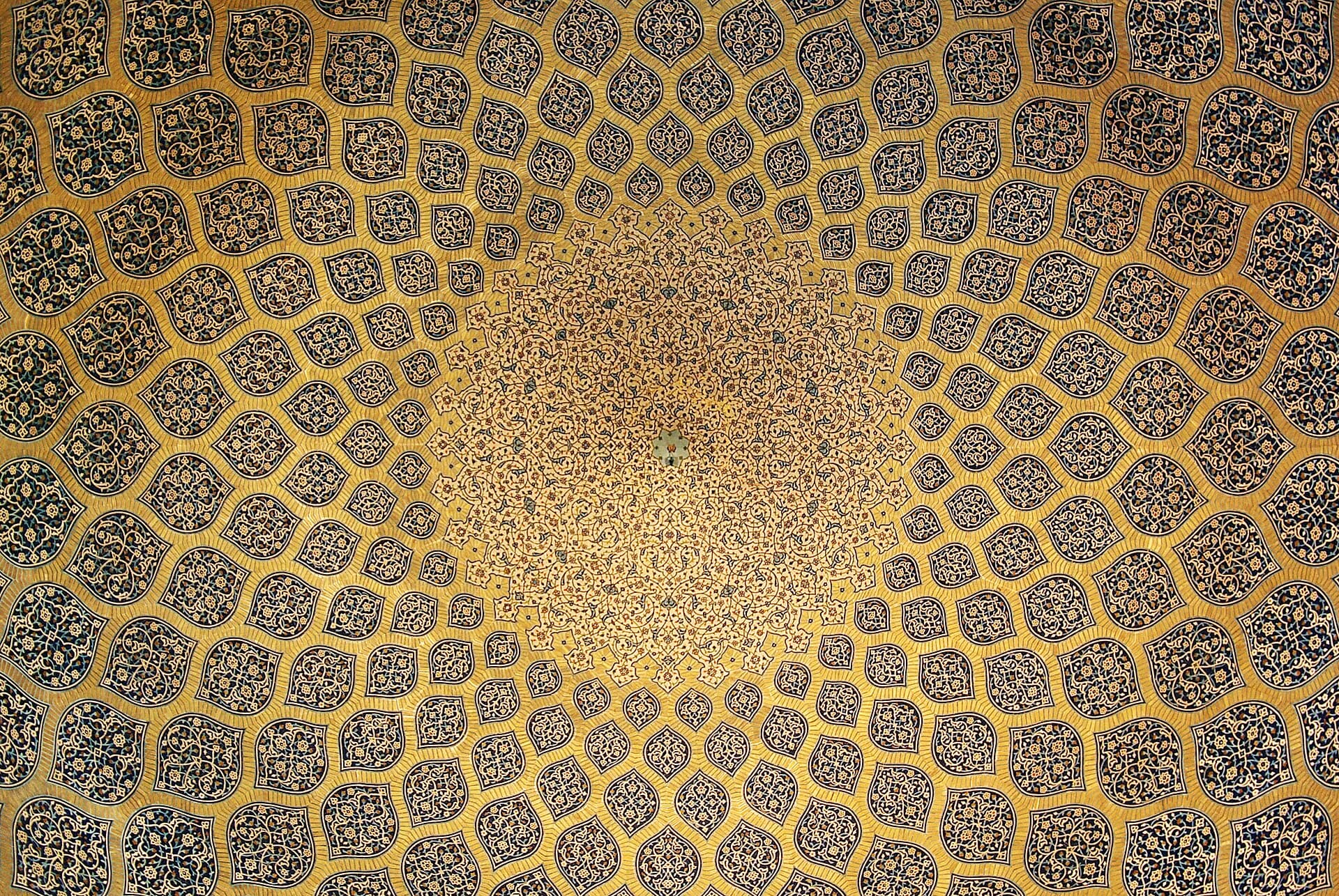 سقف مسجد شیخ لطف‌الله اصفهان